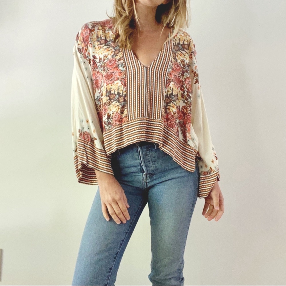 Free People Floral Top